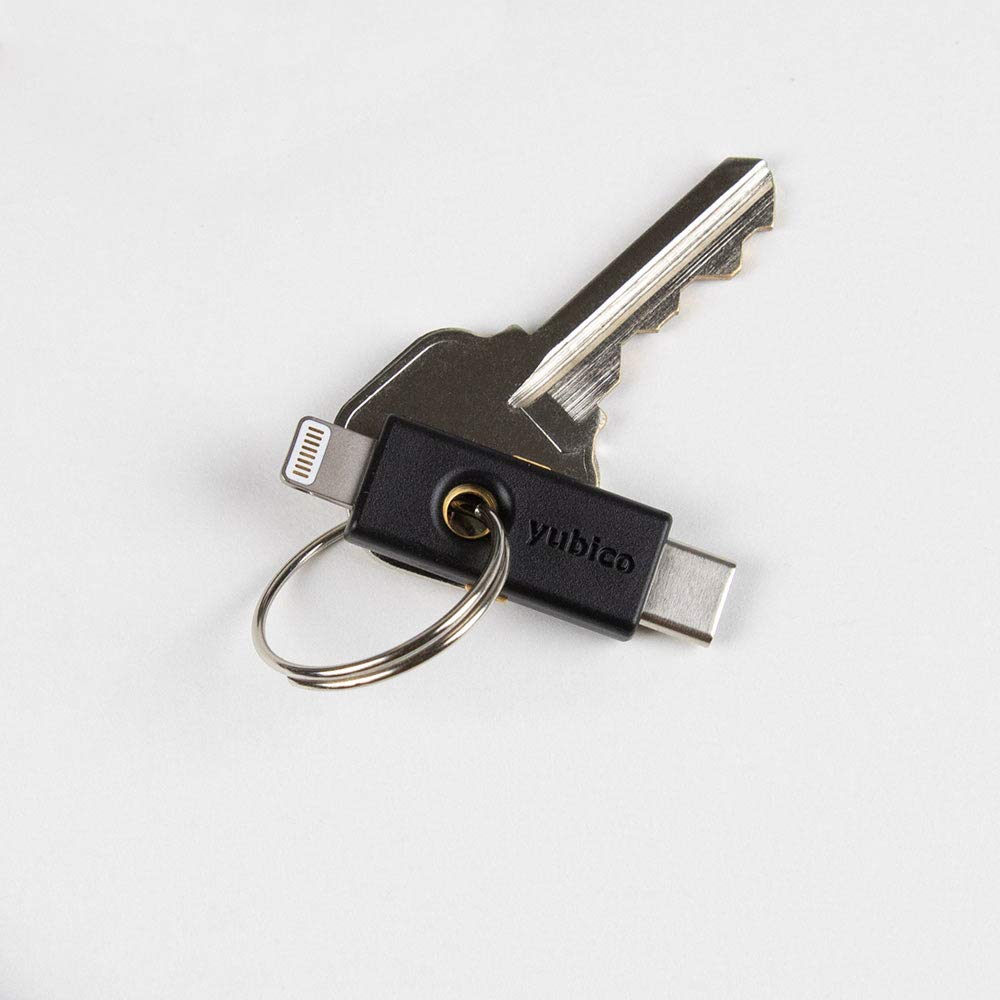 YubiKey 5Ci - Two Factor Authentication Android/PC/iPhone Security Key, Dual Connectors for Lighting/USB-C - FIDO USB Password Key, Protect Online Accounts with More Than a Password