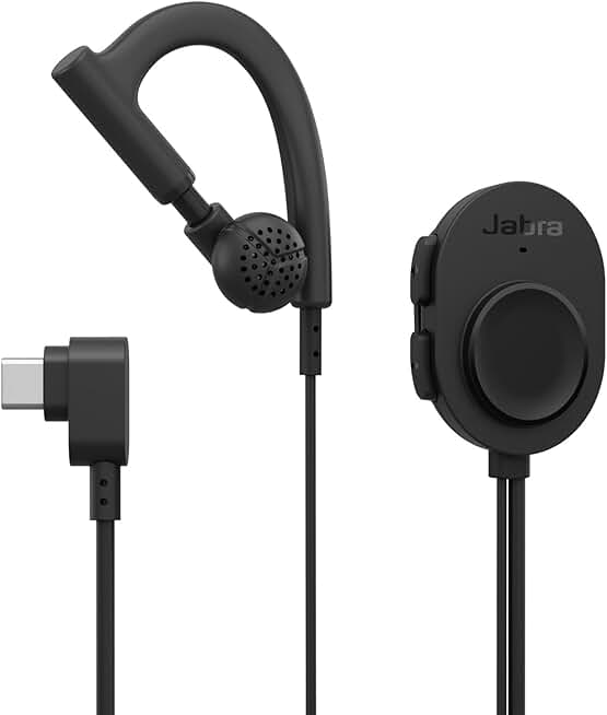 Wired PTT Earpiece with Noise-Canceling Mic for Android