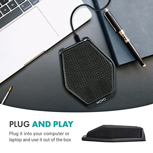 MC1000 Conference USB Microphone for Computer Desktop and Laptop with 180 / 20' Long Pick up Range Compatible with Windows and Mac for Dictation, Recording, YouTube, Conference Call, Skype