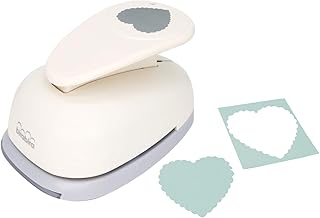 3-inch scalloped heart craft punch for paper and card projects