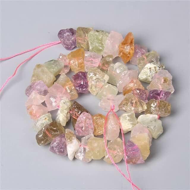 Natural Irregular Quartz Nugget Beads for Jewelry Making