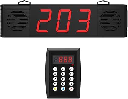 Wireless Queue Calling System with Voice and Screen