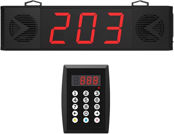 Wireless Queue Calling System with Voice and Screen