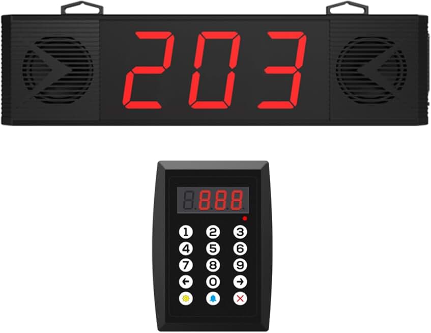 Wireless Queue Calling System with Voice and Screen