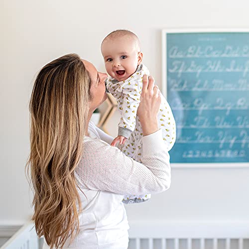 girls & Play,  One-piece Romper-jumpsuit Pj, Zip Front Footed Pajama and Toddler Sleepers, Honey Bee, 0-3 Months US