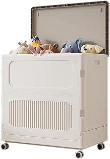 Large 123L Plastic Storage Bins with Lid and Wheels