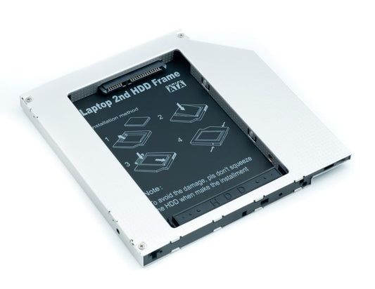 Laptop 2nd HDD/SSD DVD Bay Adapter for 2.5" SATA Hard Drive