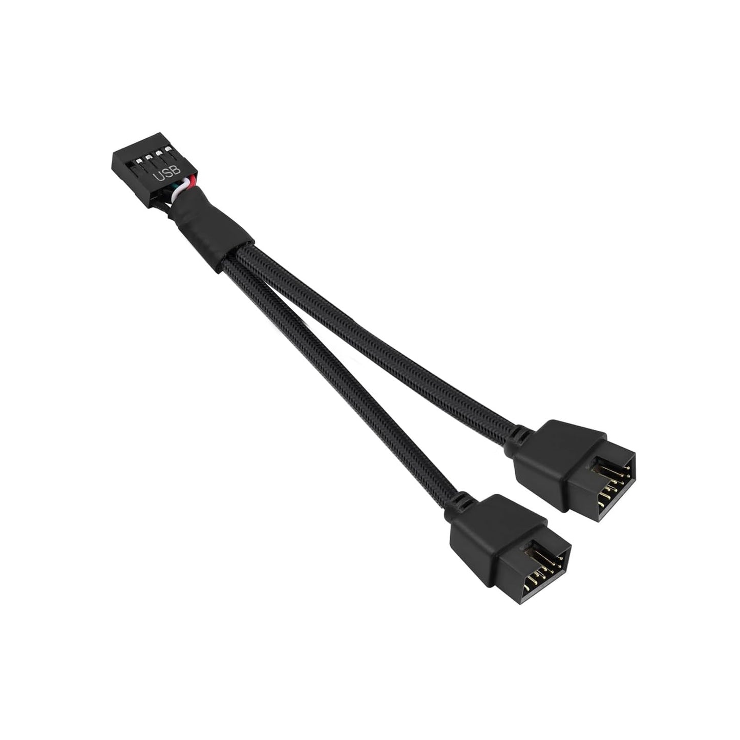 USB 2.0 Dual 9-Pin Motherboard Extension Cable