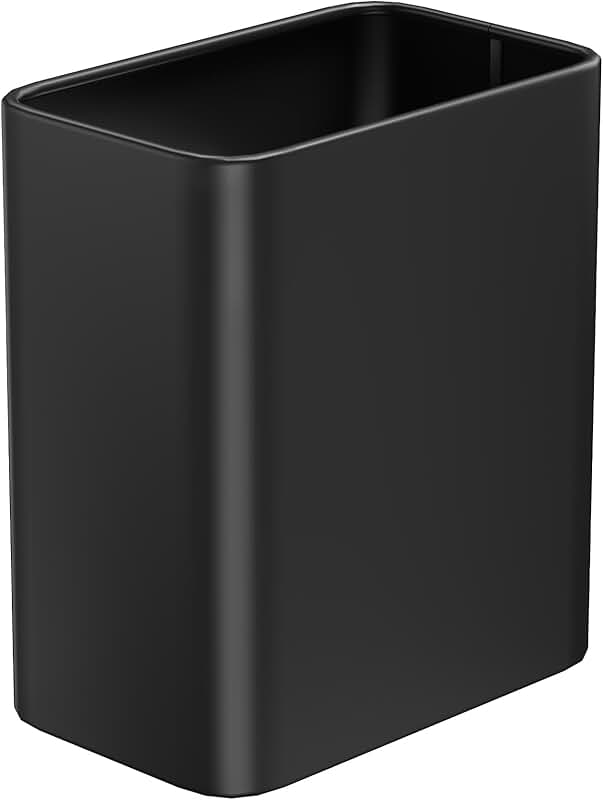 Small 2.1 Gallon Metal Bathroom Trash Can