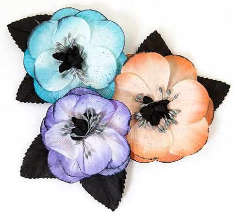 Multicolored Flower Craft Embellishments