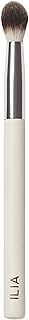 Eyeshadow and highlighter blending brush with vegan bristles