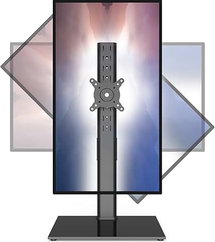 Adjustable Single Monitor Stand for 27-43 Inch Screens