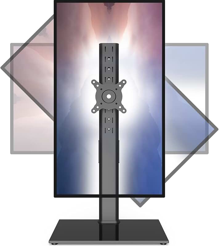 Adjustable Single Monitor Stand for 27-43 Inch Screens