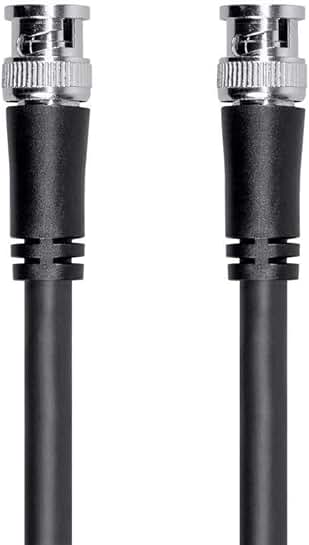 6-Foot Black SDI BNC Cable for UHD Video