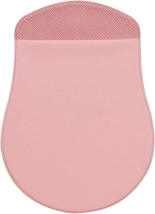 Pink Stick-On Mouse Pouch for Laptop Storage