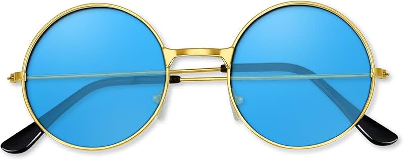 Round 70s Style Hippie Glasses for Women