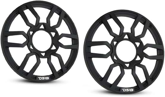 6.5-Inch Car Speaker Cover, Black, Set of 2