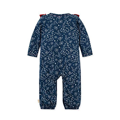 Girl's Romper Jumpsuit, 100%  Cotton One-Piece Coverall, Holiday in The Stars, 3-6 Months