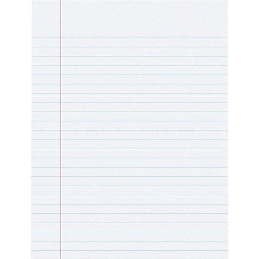 White composition paper, 8" x 10 1/2", 500 sheets