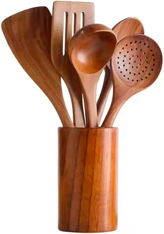 8-Piece Camping Cookware Set with Folding Handles