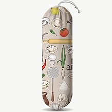 Wall Mount Plastic Bag Organizer for Kitchen