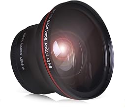52mm 0.43x HD Wide Angle Lens with Macro for DSLR Cameras