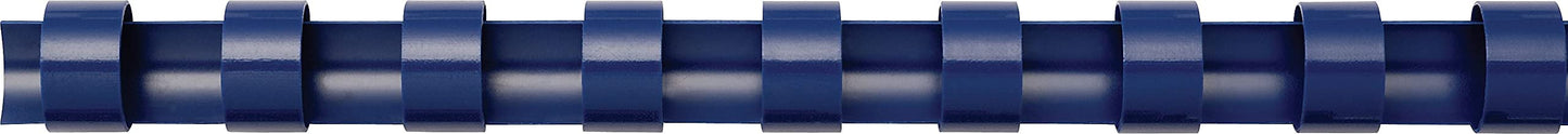 Plastic combs with round back, 3/4 inch, navy, 100 pack