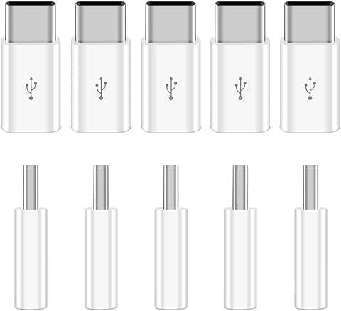 10 Pack Micro USB to USB-C Adapter for Phones and Tablets