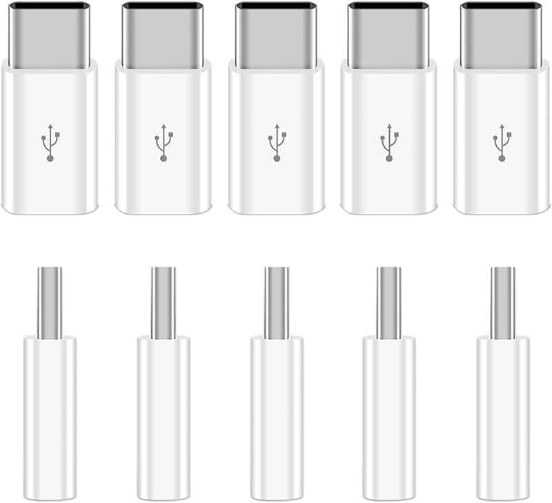 10 Pack Micro USB to USB-C Adapter for Phones and Tablets
