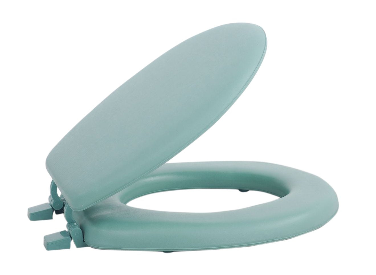 Soft Standard Vinyl Tet Seat, Light Green  17 Inch Soft Vinyl Cover with Comfort Foam Cushioning  Fits All Standard Size Fixtures  Easy to Install Fantasia by Decor