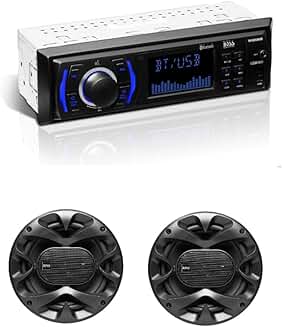 Bluetooth Radio with Two Car Speakers