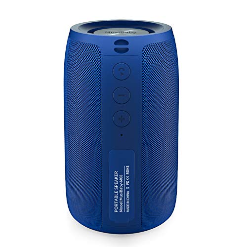 Bluetooth Speaker,MusiBaby Speakers,Outdoor, Portable,Waterproof,Wireless Speakers,Dual Pairing, Bluetooth 5.0,Loud Stereo,Booming Bass,1500 Mins Playtime for Home,PartyM68 (Blue)