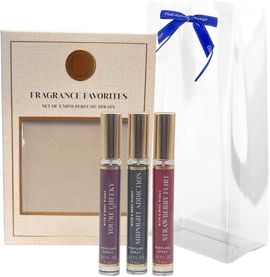 Cheeky, Midnight Addiction, Strawberry Flirt Mini Perfume Set