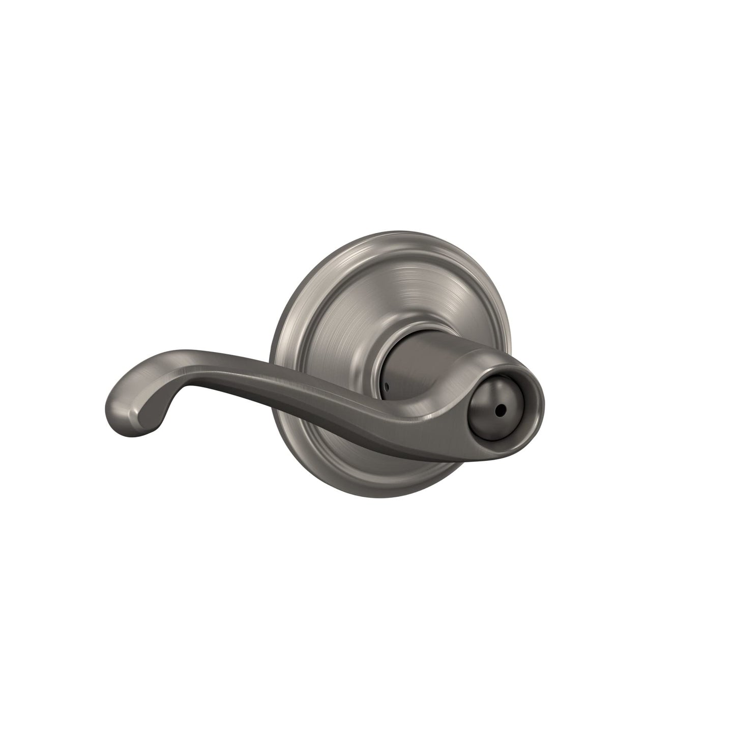 F40 FLA 619 Flair Door Lever, Privacy Lock, Nickel