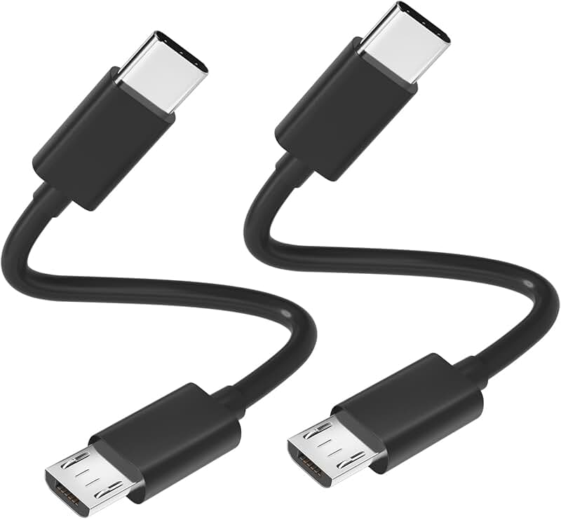 USB-C to Micro USB Charging Cable 2-Pack