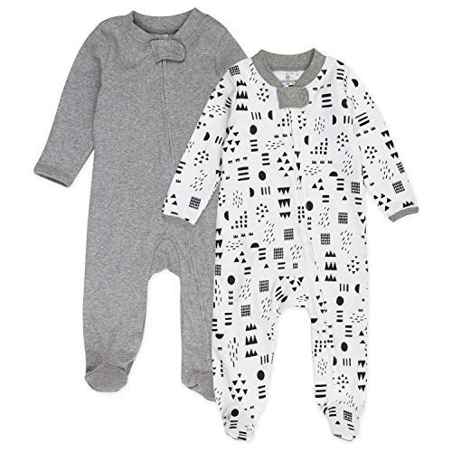 uni  baby 2-pack  Cotton Footed Pajama & Play and Toddler Sleepers, Pattern Play,   US
