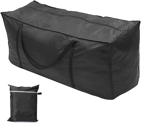 Large Waterproof Patio Cushion Storage Bag with Handle