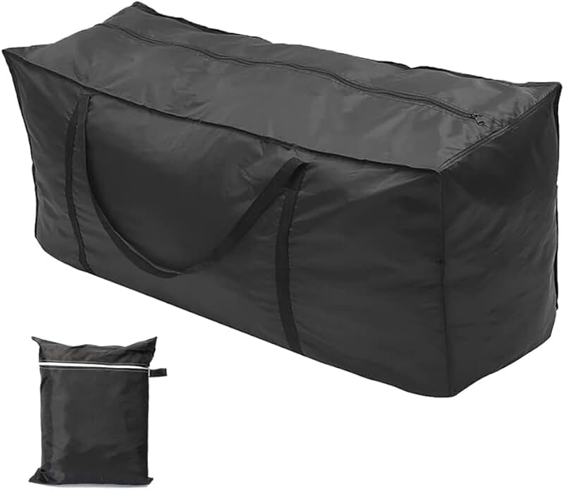 Large Waterproof Patio Cushion Storage Bag with Handle