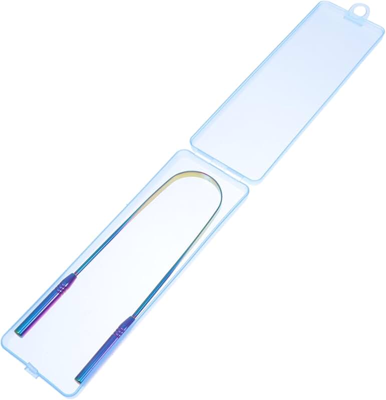 Stainless Steel Tongue Cleaning Brush Set for Daily Use
