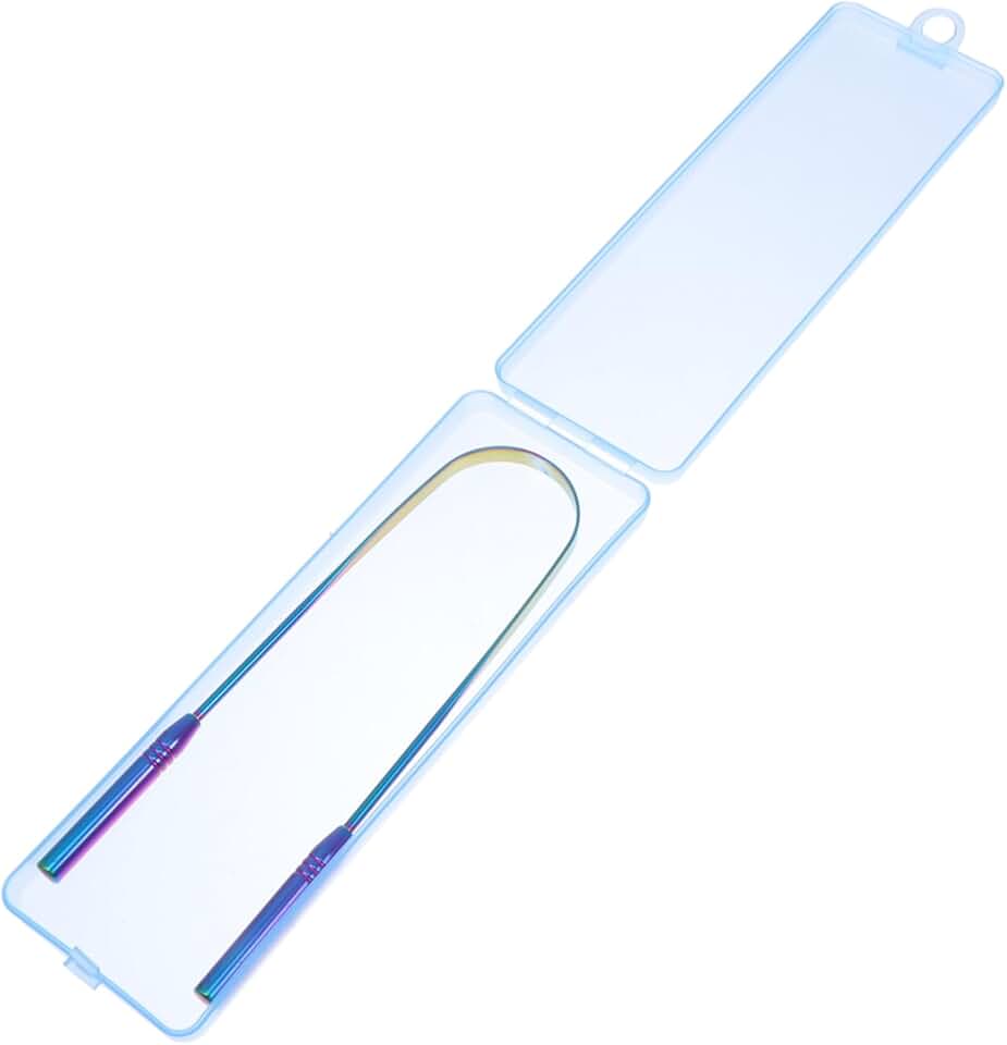 Stainless Steel Tongue Cleaning Brush Set for Daily Use
