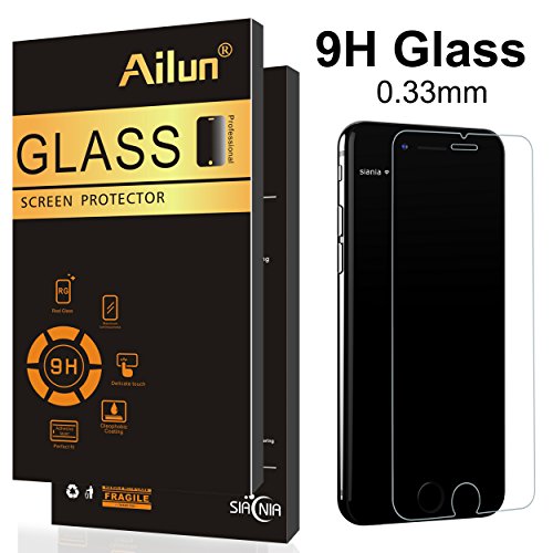Screen Protector Compatible for iPhone 8 plus,7 Plus,6s Plus,6 Plus, 5.5 Inch 3Pack Case Friendly Tempered Glass