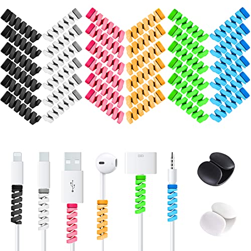 36 Cable Protectors with Clips for Phone and Laptop