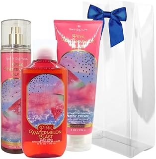Pink Watermelon Blast Gift Set with Body Mist, Cream, and Shower Gel