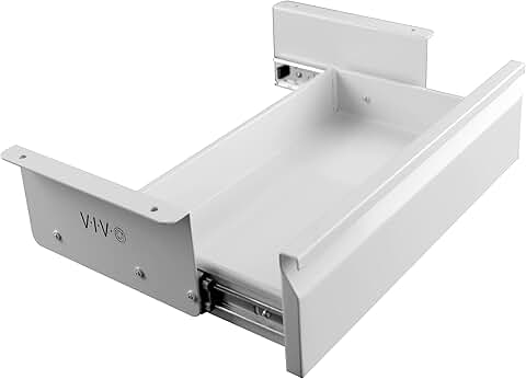 16-inch under desk slide-out drawer for home office storage