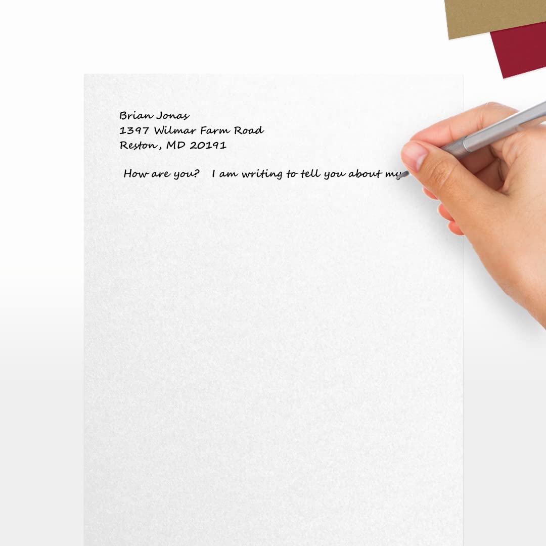 8.5" x 11" Crystal Metallic Cardstock, 50 Sheets