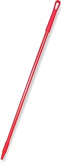 Fiberglass Broom and Mop Handle, 48 Inches, Red