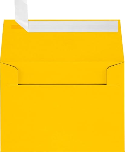 Yellow A2 Invitation Envelopes, 250 Pack
