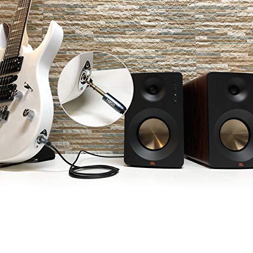 1/4 to 3.5mm Headphone Adapter (10 Feet) TRS 6.35mm 1/4 Male to 3.5mm 1/8 Female Stereo Jack Audio Adapter for Amplifiers, Guitar Amp, Keyboard Piano, Home Theater, Headphones - 10 Feet/3M