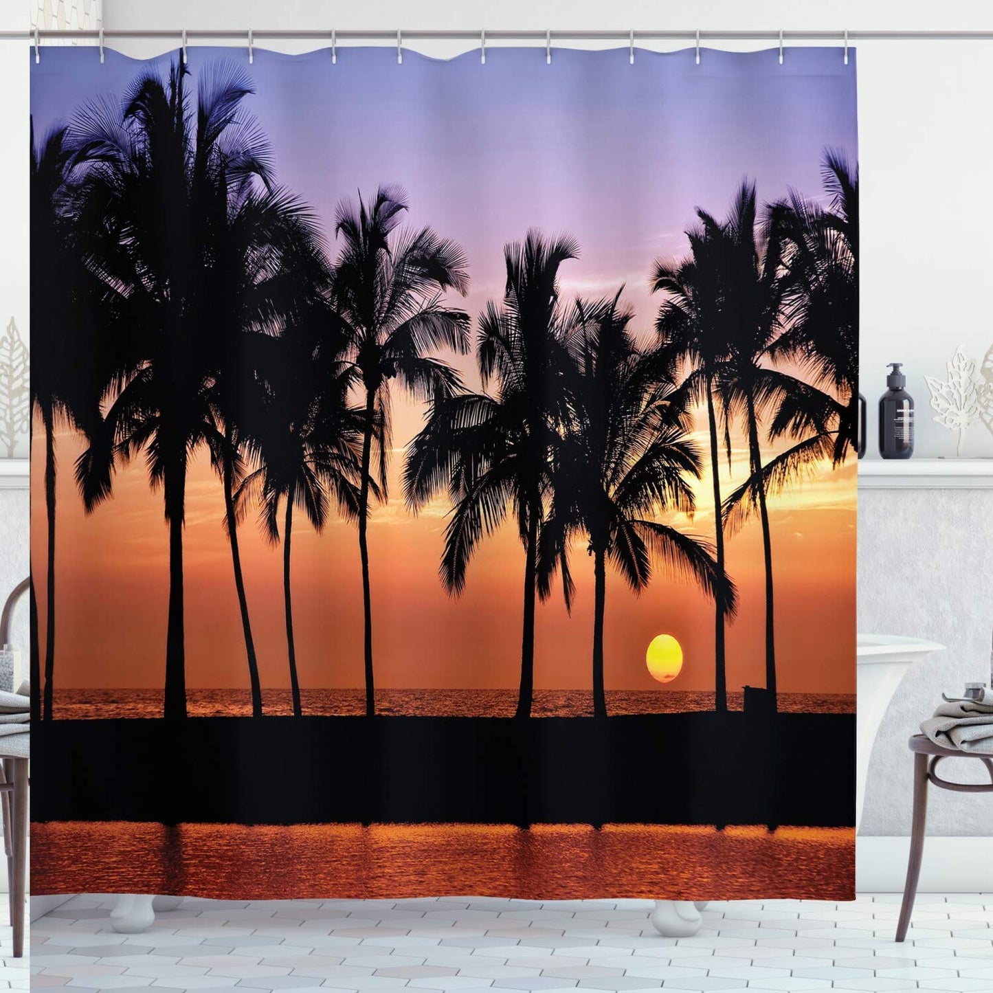 Hawaiian Sunset Shower Curtain 69x70 inches