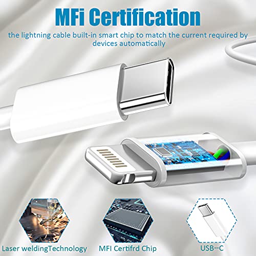 iPhone 14 13 12 11 Fast Charger [MFi ],10FT Long Fast Charging Lightning Cable with 20W USB C Charger Block for iPhone 14/14 Pro Max/13/13 Pro Max/12/12 Pro Max/11/11Pro/XS/Max/XR/X,iPad